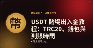 USDT 賭場出入金教程：TRC20、錢包與到賬時間